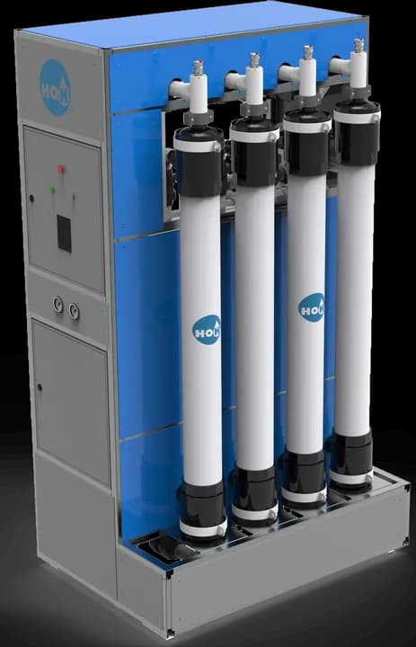 Render de la planta UF-SG con cuatro módulos de membrana